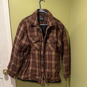 Men’s plaid flannel jacket